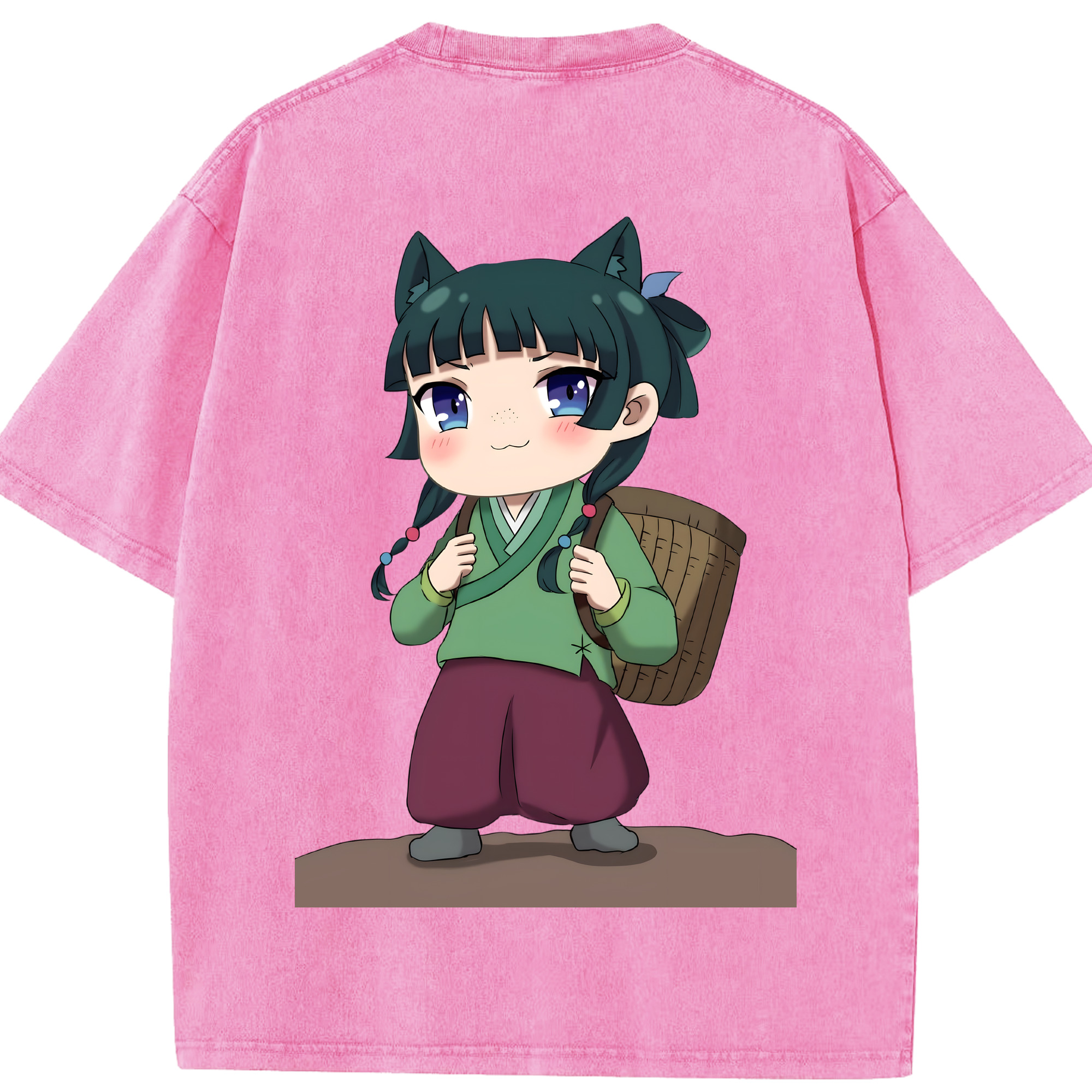 （画像用） 薬屋のひとりごと The Apothecary Diaries 綿100% ヴィンテージ風 半袖Tシャツ（背面プリント）